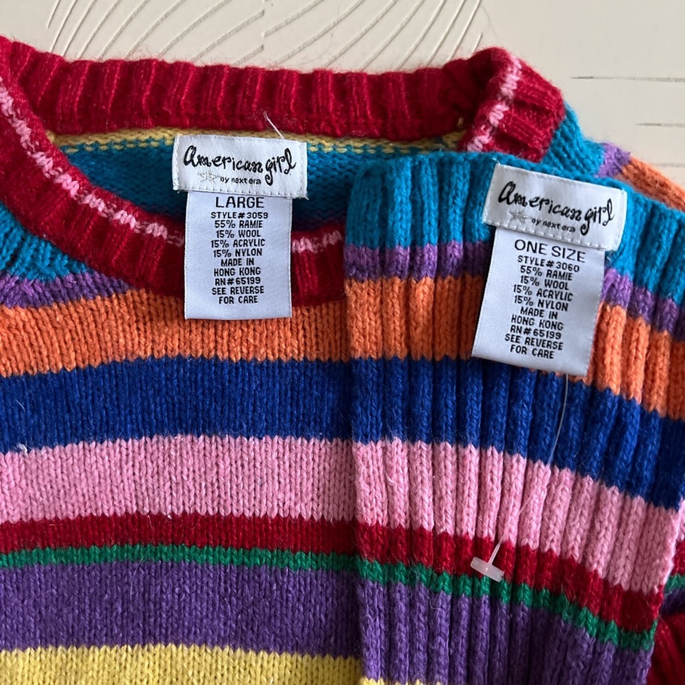 Vintage American Girl Striped Sweater - Picture 2 of 4